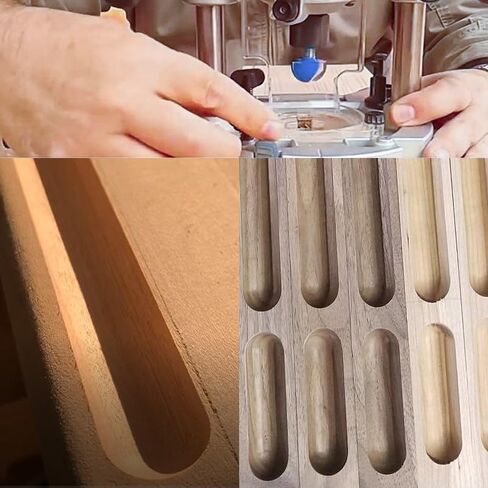 8mm Shank Corner Rounding Router Bit 16/19/22/25mm Round Router Bit Wood Trimming Cutter Radius Wood Milling Cutter (Size : 8x22mm) in Kuwait