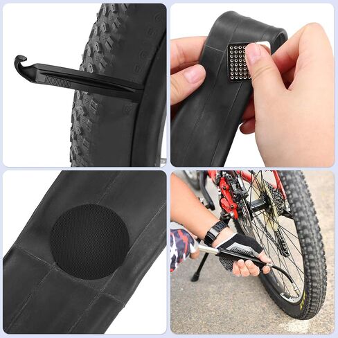HUIOP Bike Repair Kit, Bike Repair Kit Portable Bicycle Repairing Tools Kit Tire Fixing Kit Bag with Tire Pump Multifunctional Tools Tire Tube Patches Cycling Tool Set in Saudi Arabia