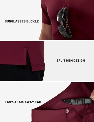 MIER Polo Shirts for Men Short Sleeve Dry Fit Performance Golf Tennis Active Collared Shirts, UPF 50+ Sun Protection in Saudi Arabia
