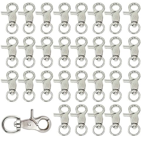 Allazone 12 PCS Trigger Snap Hooks ، جراد البحر Clasp 360 درجة دوار الربيع مشبك قطب المعادن للمعاد in Kuwait