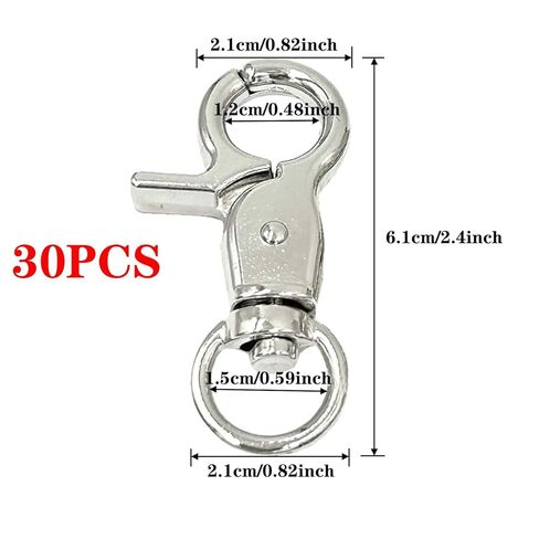 Allazone 12 PCS Trigger Snap Hooks ، جراد البحر Clasp 360 درجة دوار الربيع مشبك قطب المعادن للمعاد in Kuwait