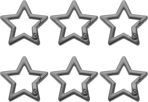 مقطع سلسلة مفاتيح Patikil Star ، مفتاح Star Ring Snap Hook Clips Zinc Alloy Trigger Spring Buckle in Kuwait