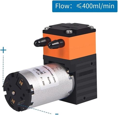 400 مل/دقيقة KLP01 مصغرة عالية التدفق الحجاب الحاجز مضخة السائل 12V 24V DC الضغط السائل 3 بار 62 ديسيبل لمياه المختبر والبديل 1pcs (KLP01-E KA 1 (24V)) in Saudi Arabia