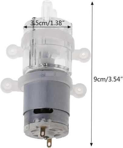 385 DC 6V-12V High Temperature Resistance 100 Degrees Mini Water Pump Diaphragm Water Pump Vacuum Pump 1Pcs in Saudi Arabia