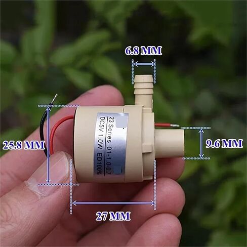 DC 5V 6V MINI مضخة المياه بدون فرش من الطرد المركزي الطرد المركزي المكره مضخة المياه DIY FOUNTAIN AQUARIUM TANK 1PCS in Saudi Arabia