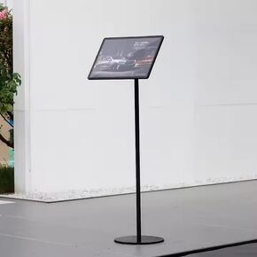 A3 حامل قائمة الصلب غير القابل للصدأ ، ارتفاع قابل للتعديل 110 سم ، أبيض in Kuwait