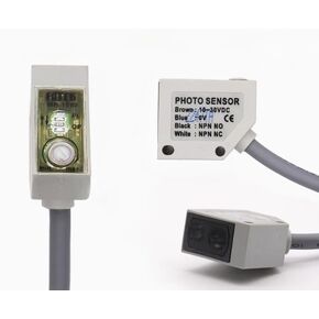 1pcs مفتاح كهروضوئي جديد FOTEK MR-60N/MR-10XP/MR-30XP/MG-2MX+MR-1/MT-6MX Sensor NPN عادةً مفتوح وعادة ما يكون 10-30VDC (MR-60N) in Kuwait