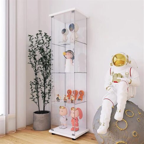 Newcosmos One Door Glass Glaz Glass Glain With 4 Whoods ، White in Saudi Arabia