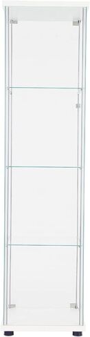 Newcosmos One Door Glass Glaz Glass Glain With 4 Whoods ، White in Saudi Arabia