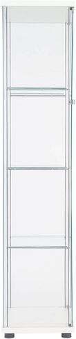 Newcosmos One Door Glass Glaz Glass Glain With 4 Whoods ، White in Saudi Arabia