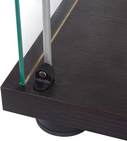 Newcosmos One Door Door Glass Glaz Glass Glaint With 4 REVES ، Black in Saudi Arabia