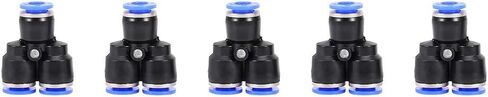 Pneumatic Push In Fittings Air Valve Water Hose Pipe Connector Joiner TP Durable Quick Connect for Air Water Vacuum Systems Plastic Polyurethane Nylon Polyethylene Polypropylene in Saudi Arabia