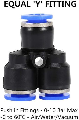 Pneumatic Push In Fittings Air Valve Water Hose Pipe Connector Joiner TP Durable Quick Connect for Air Water Vacuum Systems Plastic Polyurethane Nylon Polyethylene Polypropylene in Saudi Arabia