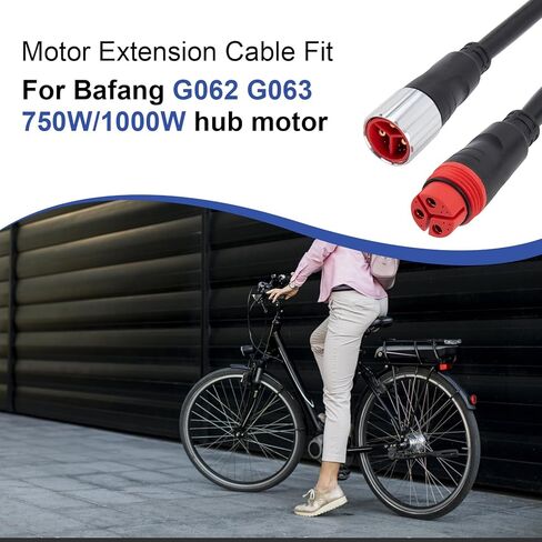 9 Pin E-Bike Motor Extension Cable Fit for Bafang G062 G063 750W 1000W Hub Motor, 11Pin 50Cm/19.68'' E-Bike Extension Conversion Cable, Female to Male Waterproof Connector in Kuwait