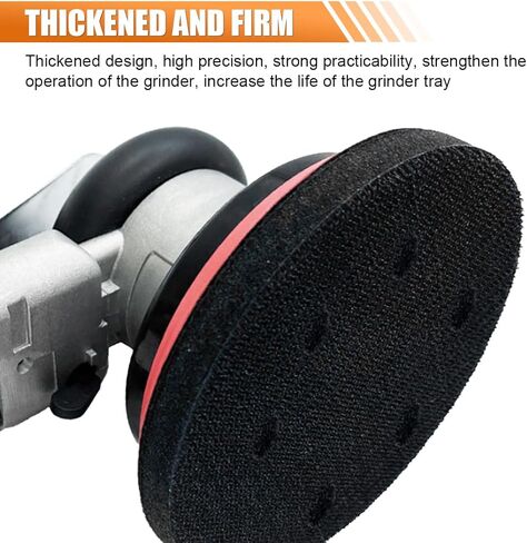 5 Inch 8 Hole Hook and Loop Backing Pad Protector - Multi-Hole Pad Saver for Random Orbital Sanders - Round Foam Interface Sanding Pads Soft Sponge Cushion Buffer Pads (1PC) in Kuwait