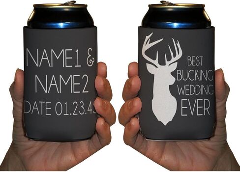 VictoryStore Can and Beverage Coolers - Custom Wedding Can Cooler, Best Bucking Wedding Ever in Saudi Arabia