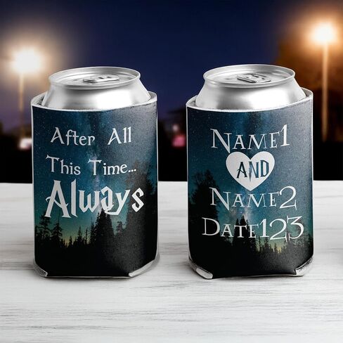 Victorystore Can and Beverage Coolers - Custom Wedding Can Tool أكثر برودة ، "بعد كل هذا الوقت. دائمًا" ، مجموعة من 100 in Saudi Arabia