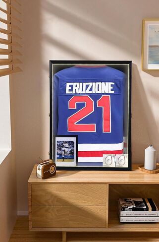 Nice C XL Jersey Frame Display Case, 28x37 inch Jersey Shadow Box Display Case, Deep Jersey Display, Football Jersey Display Case, 2 Baseball Case, UV Protection, Acrylic in Saudi Arabia