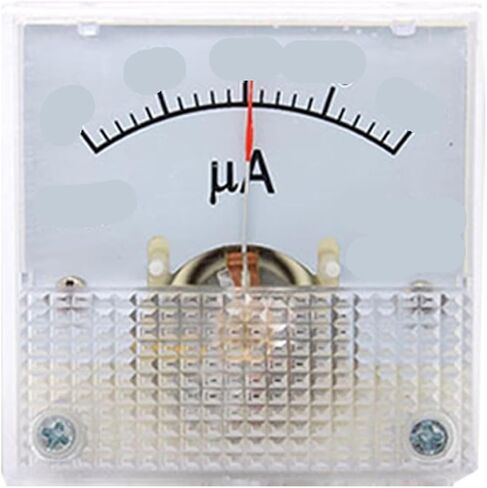 1PCS DC 91c4 0-500uA Rectangular Ammeter 45 * 45mm(100UA) in Saudi Arabia