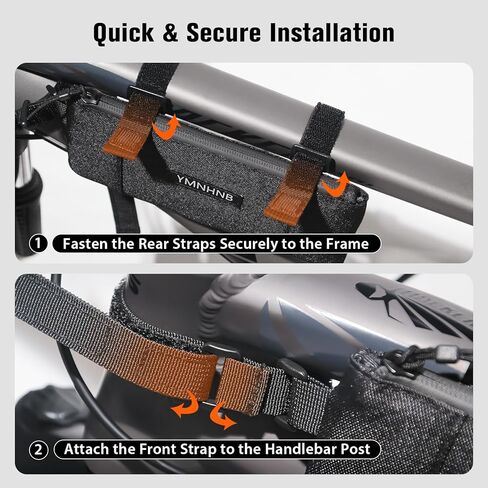 حقيبة إطار الدراجة-حقيبة دراجة قمة أنبوب مقاومة للماء ، حقيبة تخزين للدراجات البسيطة للهواتف الذكية والبطاقات ، والدراجات الجبلية in Kuwait