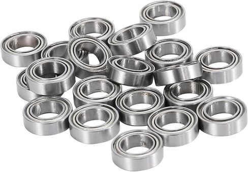 20Pcs MR106-ZZ Bearing 6 x 10 x 3mm Metal Shielded Ball Bearing Pre-Lubricated with Grease Radial Ball Bearing in Saudi Arabia