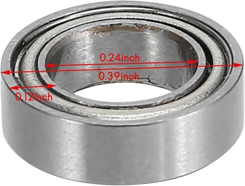 20Pcs MR106-ZZ Bearing 6 x 10 x 3mm Metal Shielded Ball Bearing Pre-Lubricated with Grease Radial Ball Bearing in Saudi Arabia