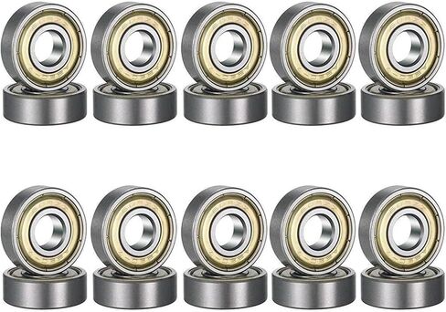 20pcs محامل كرات الصلب الكربونية استبدال صف واحد الأخدود العميق محامل مصغرة لألواح التزلج ملحقات الزلاجات المضمونة in Saudi Arabia
