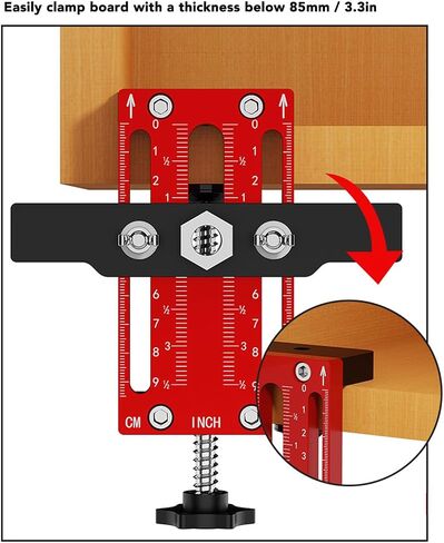 Cabinet Template Tool Aluminium Alloy Adjustable Support Arm Wood Drilling Dowelling Guide in Saudi Arabia