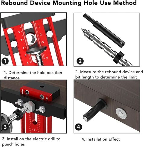 Cabinet Template Tool Aluminium Alloy Adjustable Support Arm Wood Drilling Dowelling Guide in Saudi Arabia
