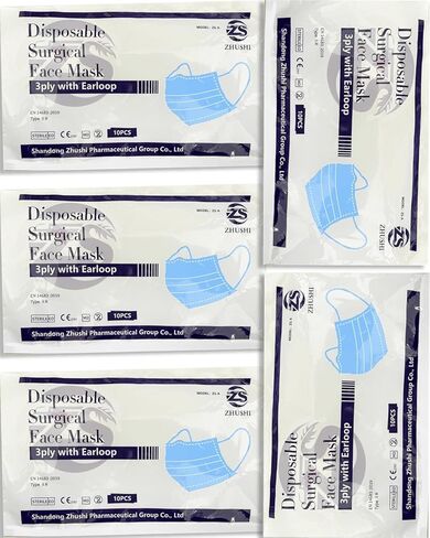 50pcs disp0sable filter 3 طبقات تغطية مريحة للتنفس المستخدمة في المستشفيات والمدارس والصحة العامة in Kuwait