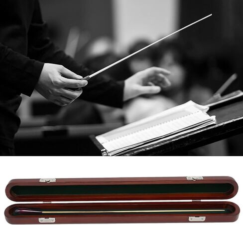 Red Sandalwood Conductor Baton Box Commander Baton Case with Hand Pull Buckle لتخزين Baton الراقية 45.5 × 4 × 3.8 سم in Saudi Arabia