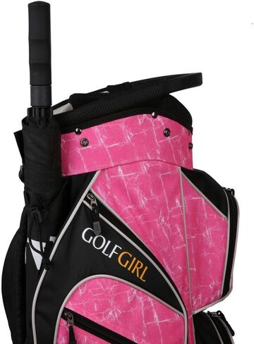 Golf Girl Ladies 14 Way Cart Bag - Pink in Saudi Arabia