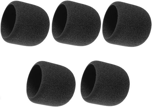 Generic Microphone Grill Interior Foam Windscreen Replacement for SM58, Beta58 and Universal Mic for Recording, Interview, Singing, 5 Pack Black, HM-1001 in Saudi Arabia