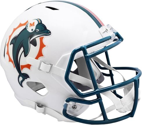 Miami Dolphins 1996 to 2012 Throwback Riddell Speed Replica Full Size Helmet - NFL Replica Helmets in Saudi Arabia