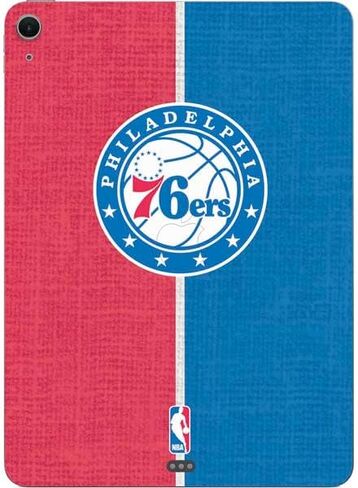 Skinit Decal Tablet Skin Compatible with iPad Air 11in (2024-2025) - Officially Licensed NBA Philadelphia 76ers Canvas Split Design in Saudi Arabia