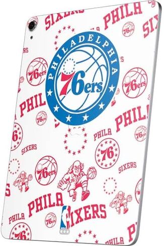 Skinit Decal Tablet Skin Compatible with iPad Air 11in (2024-2025) - Officially Licensed NBA Philadelphia 76ers Canvas Split Design in Saudi Arabia