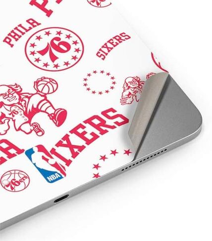 Skinit Decal Tablet Skin Compatible with iPad Air 11in (2024-2025) - Officially Licensed NBA Philadelphia 76ers Canvas Split Design in Saudi Arabia