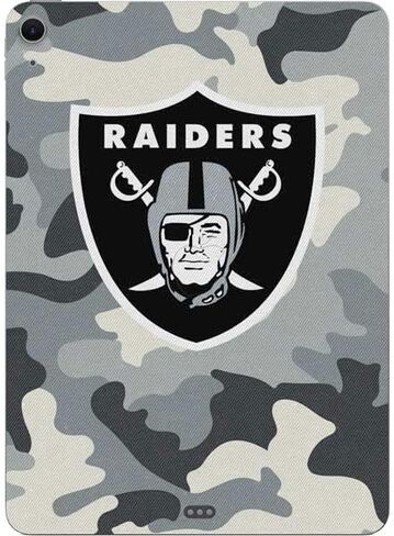 Skinit Skinit Tablet Tablet Concernal مع Ipad Air 11in (2024-2025) - NFL Las Vegas Raiders بالأبيض والرخص in Kuwait