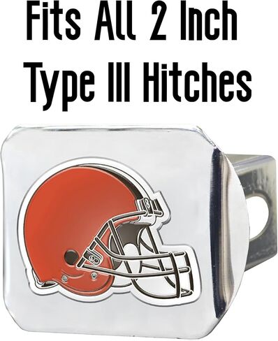 FANMATS 22549 Cleveland Browns Chrome Hitch Cover - 3D Color Emblem in Saudi Arabia