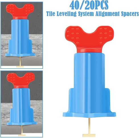 40/20PCS Tile Leveling System for Tile Laying Wall Leveler Wedges Alignment Spacers Fast Positioning Wall Tile Locator(20PCS) in Saudi Arabia