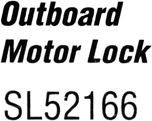 Shoreline Marine Boat Outboard Motor Lock SL52166 | Hardened Steel in Saudi Arabia