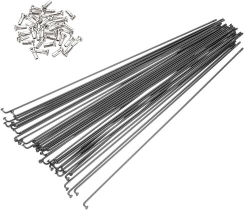 PATIKIL 14G Bicycle Spokes, Stainless Steel J Bend 2mm Mountain Bike Spokes with Brass Nipples in Saudi Arabia