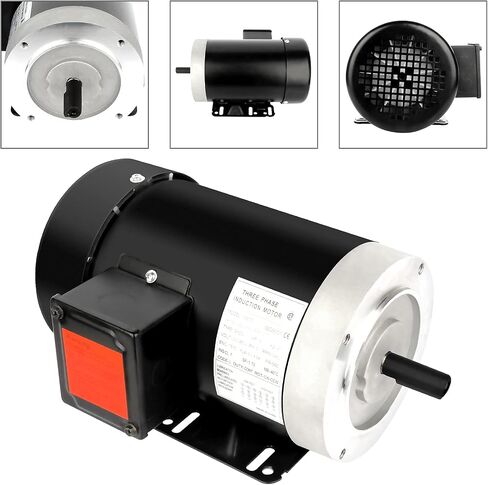 1.5HP Electric Motor 3450RPM General Purpose Three Phase Motor 56C TEFC 5/8" Shaft Diameter 2 Pole 60HZ 230/460V in Saudi Arabia