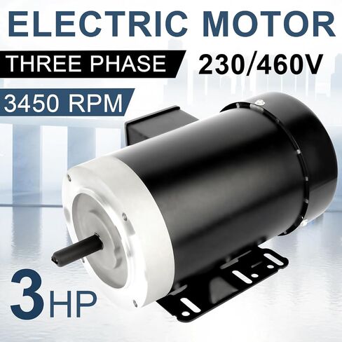 1.5HP Electric Motor 3450RPM General Purpose Three Phase Motor 56C TEFC 5/8" Shaft Diameter 2 Pole 60HZ 230/460V in Saudi Arabia