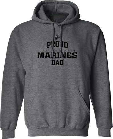 Proud Marines DAD Adult Hooded Sweatshirt in Saudi Arabia