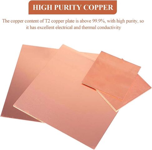 Brass Disc Round Plate Cut Material, Pure Copper Sheet 2mm Thickness Multiple Sizes for DIY Projects Industry Experiments(2x100x100mm) in Saudi Arabia