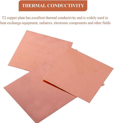 Brass Disc Round Plate Cut Material, Pure Copper Sheet 2mm Thickness Multiple Sizes for DIY Projects Industry Experiments(2x100x100mm) in Saudi Arabia