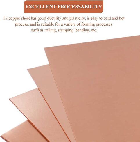 Brass Disc Round Plate Cut Material, Pure Copper Sheet 2mm Thickness Multiple Sizes for DIY Projects Industry Experiments(2x100x100mm) in Saudi Arabia
