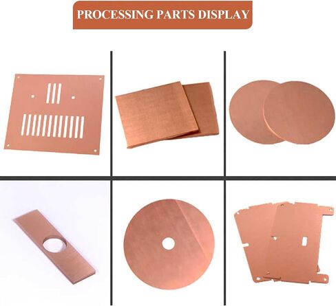 Brass Disc Round Plate Cut Material, Pure Copper Sheet 2mm Thickness Multiple Sizes for DIY Projects Industry Experiments(2x100x100mm) in Saudi Arabia