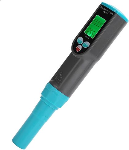 محمولة مذابة المقياس الأوكسجين عالية الدقة الشبكة الخلفية الشبكة LCD عرض التصميم التلقائي لدرجة الحرارة التصنيع لتربية الأحياء المائية حمام ABS مواد ABS 207x32x36mm in Saudi Arabia